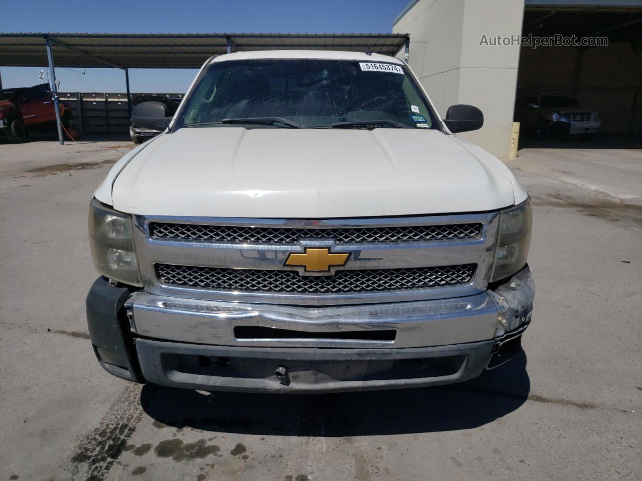 2008 Chevrolet Silverado C1500 White vin: 3GCEC13J48G106756