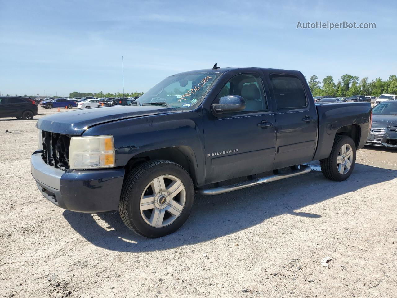 2008 Chevrolet Silverado C1500 Blue vin: 3GCEC13J88G136701