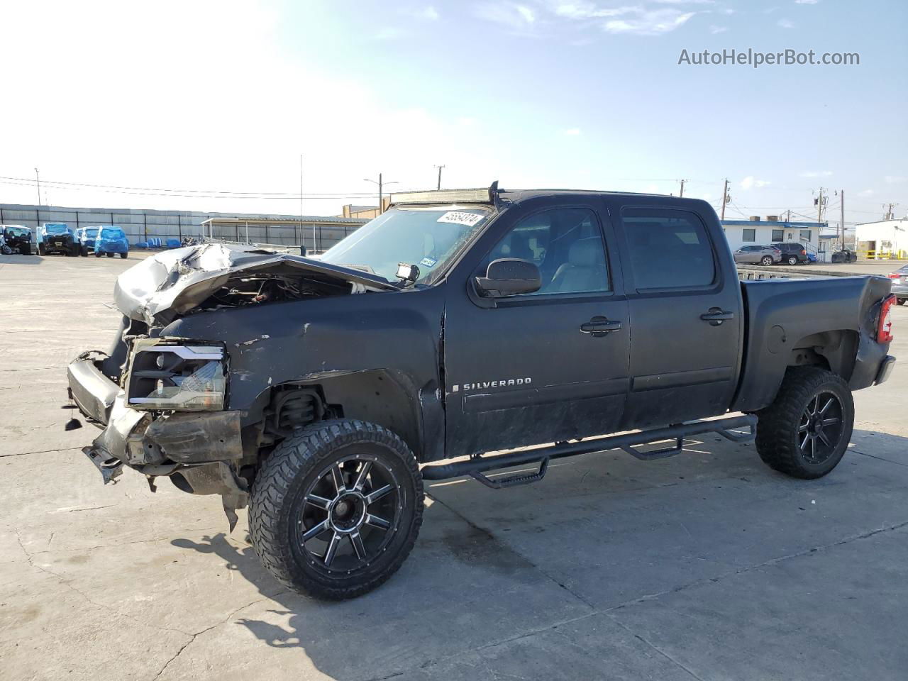 2008 Chevrolet Silverado K1500 Black vin: 3GCEK13338G193313