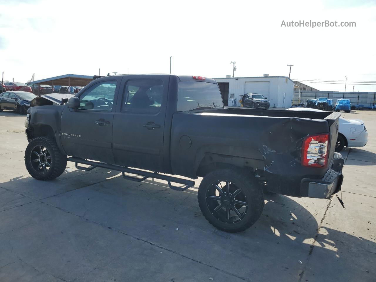 2008 Chevrolet Silverado K1500 Black vin: 3GCEK13338G193313