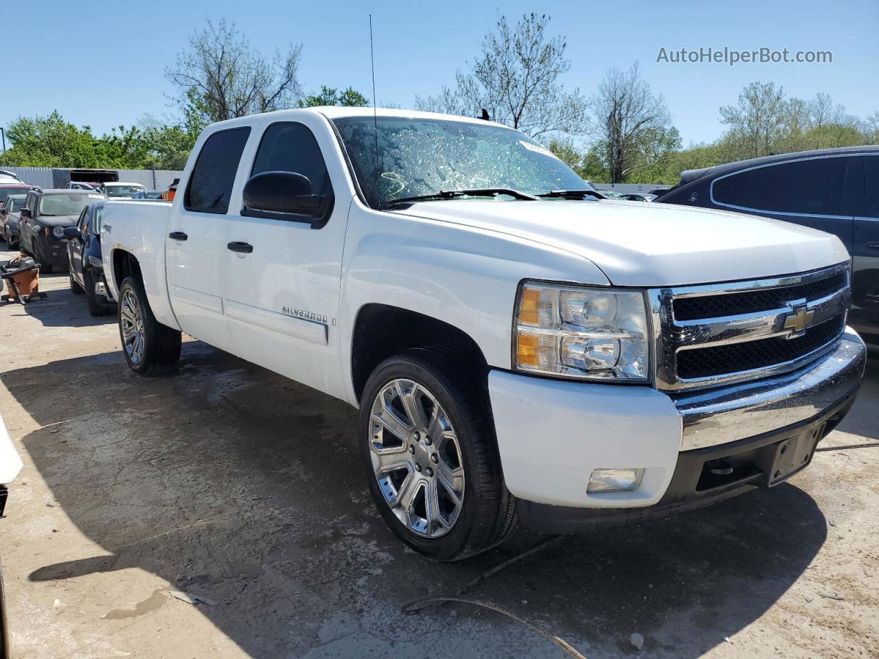 2008 Chevrolet Silverado K1500 Белый vin: 3GCEK13348G264177