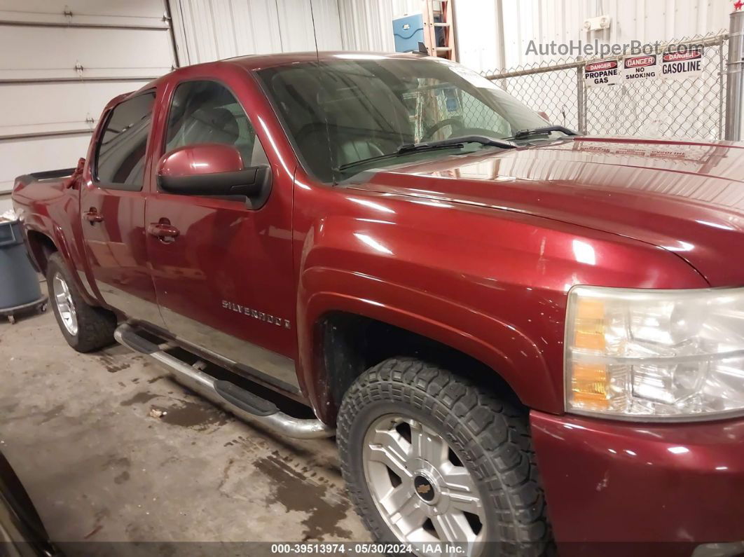 2008 Chevrolet Silverado 1500 Ltz Burgundy vin: 3GCEK13388G214270