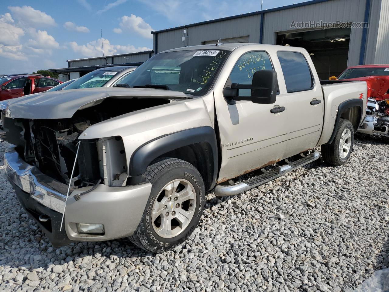 2008 Chevrolet Silverado K1500 Beige vin: 3GCEK13398G308352