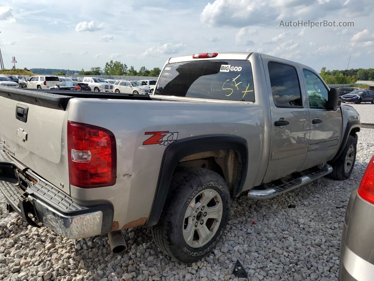 2008 Chevrolet Silverado K1500 Beige vin: 3GCEK13398G308352