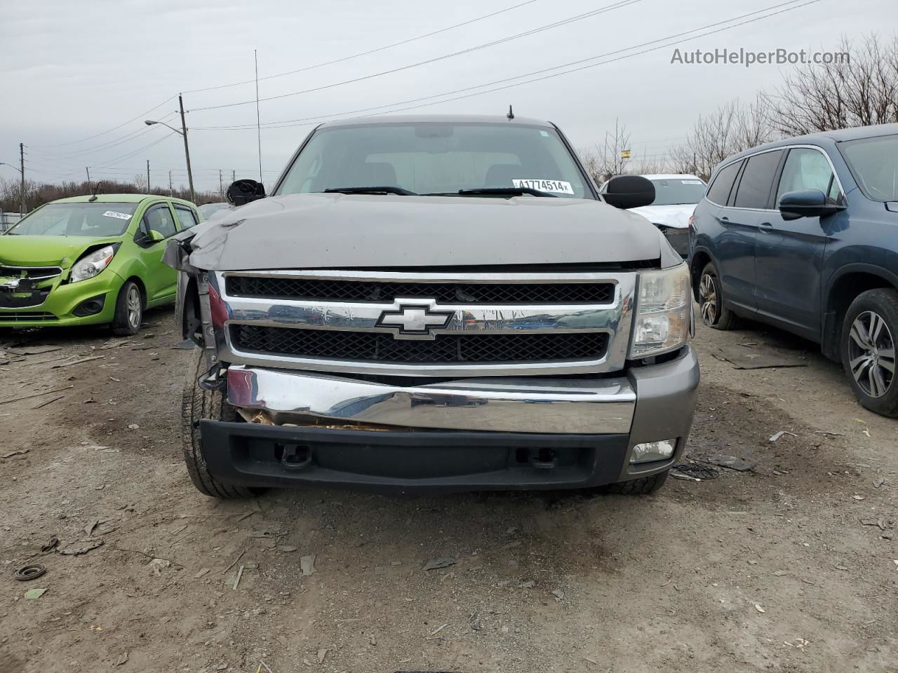 2008 Chevrolet Silverado K1500 Gray vin: 3GCEK13J08G218330