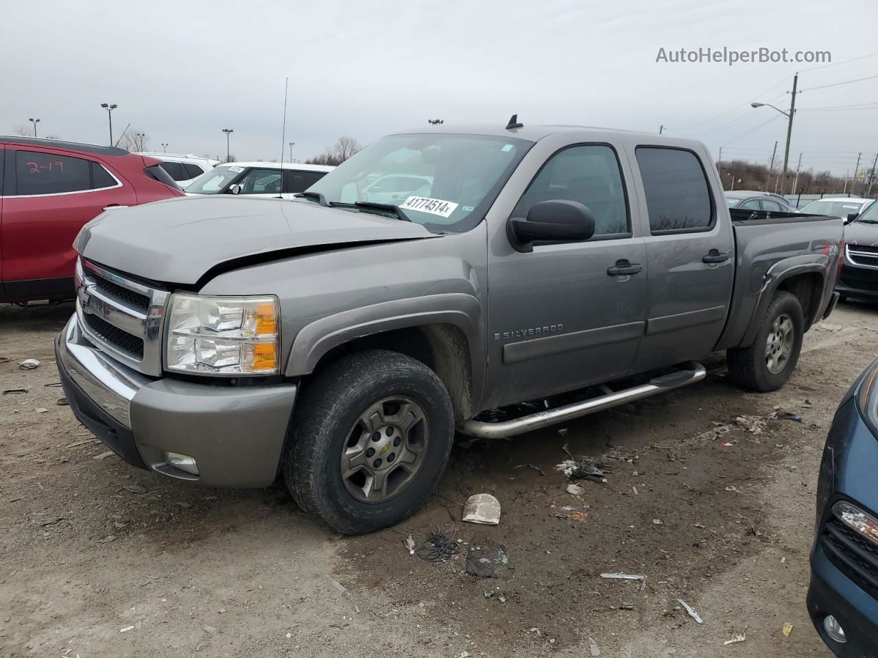 2008 Chevrolet Silverado K1500 Gray vin: 3GCEK13J08G218330