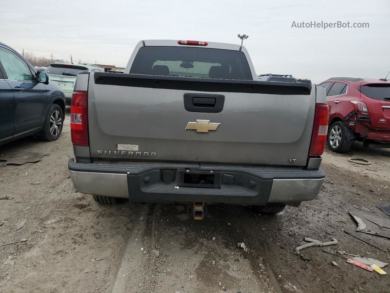 2008 Chevrolet Silverado K1500 Gray vin: 3GCEK13J08G218330