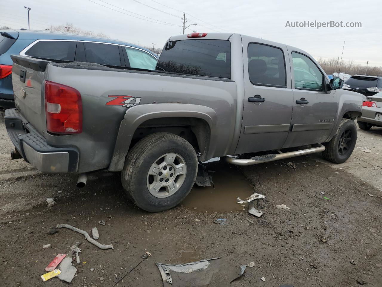 2008 Chevrolet Silverado K1500 Gray vin: 3GCEK13J08G218330