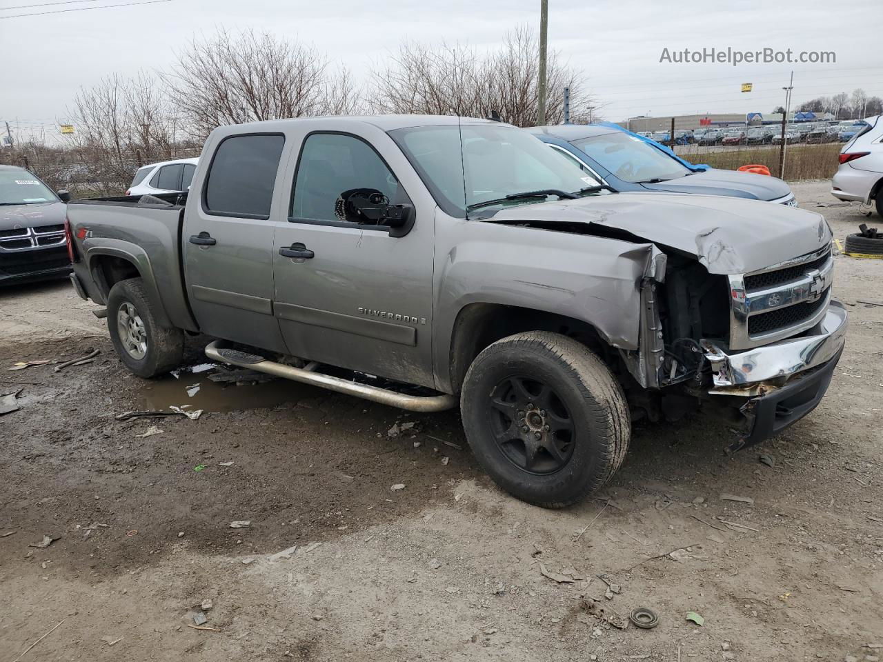 2008 Chevrolet Silverado K1500 Gray vin: 3GCEK13J08G218330