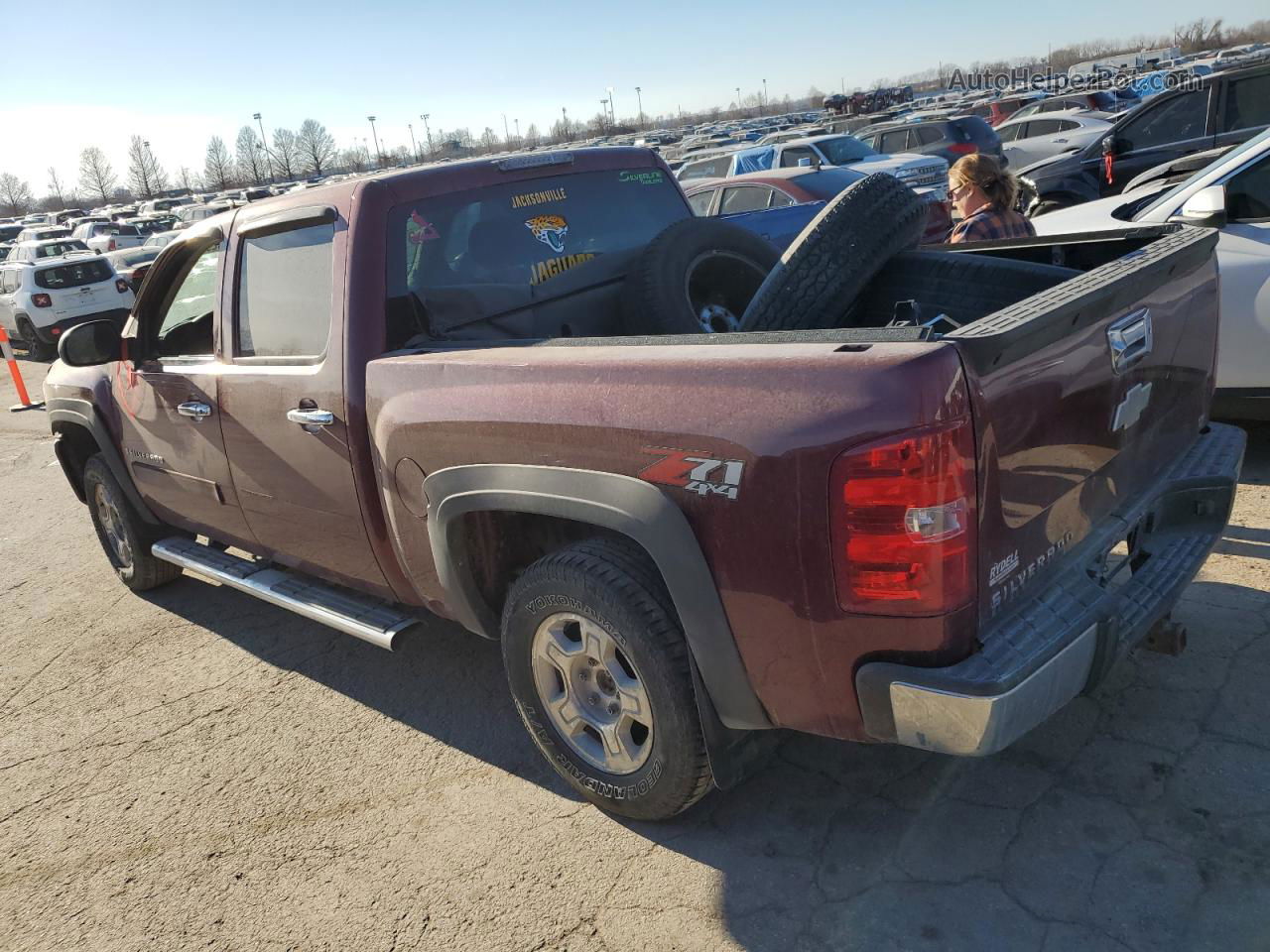 2008 Chevrolet Silverado K1500 Red vin: 3GCEK13J08G219963