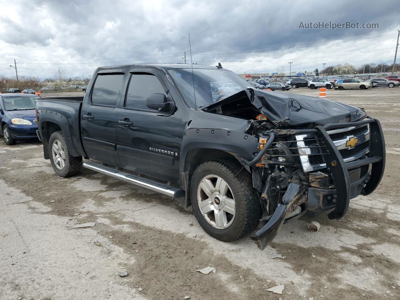 2008 Chevrolet Silverado K1500 Blue vin: 3GCEK13J58G229503