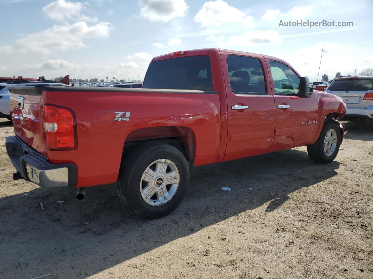 2008 Chevrolet Silverado K1500 Red vin: 3GCEK13M28G178309