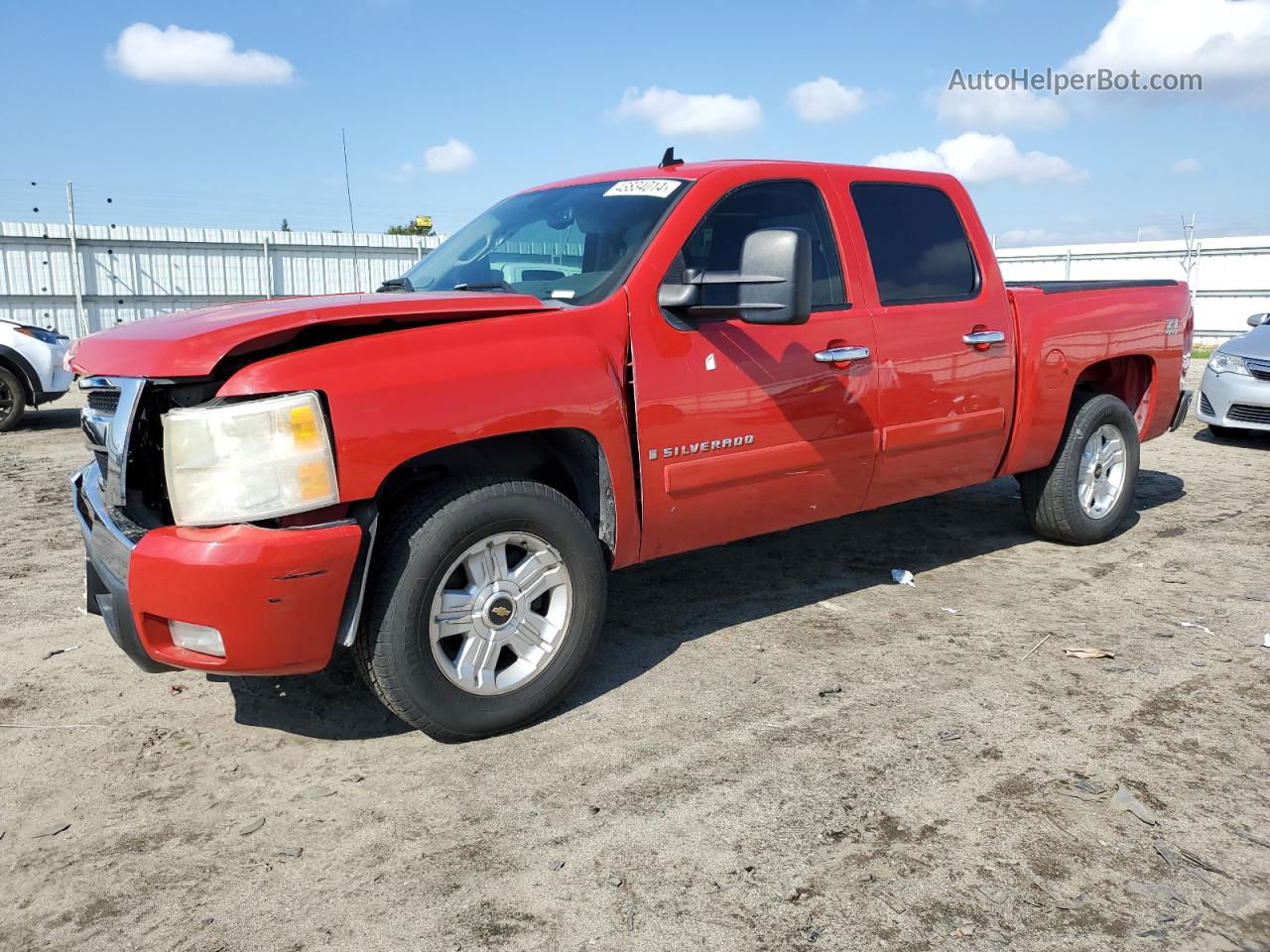 2008 Chevrolet Silverado K1500 Red vin: 3GCEK13M28G178309