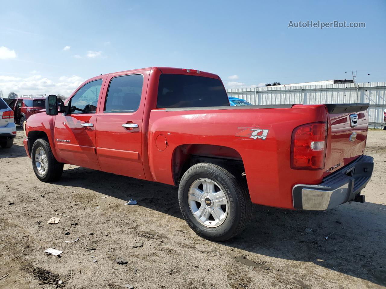 2008 Chevrolet Silverado K1500 Red vin: 3GCEK13M28G178309