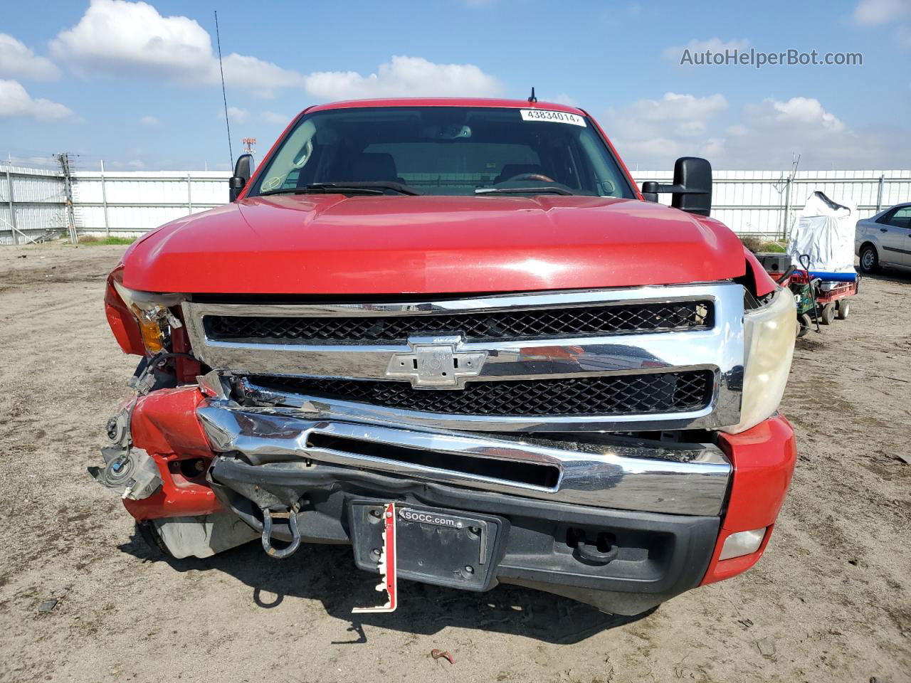 2008 Chevrolet Silverado K1500 Красный vin: 3GCEK13M28G178309