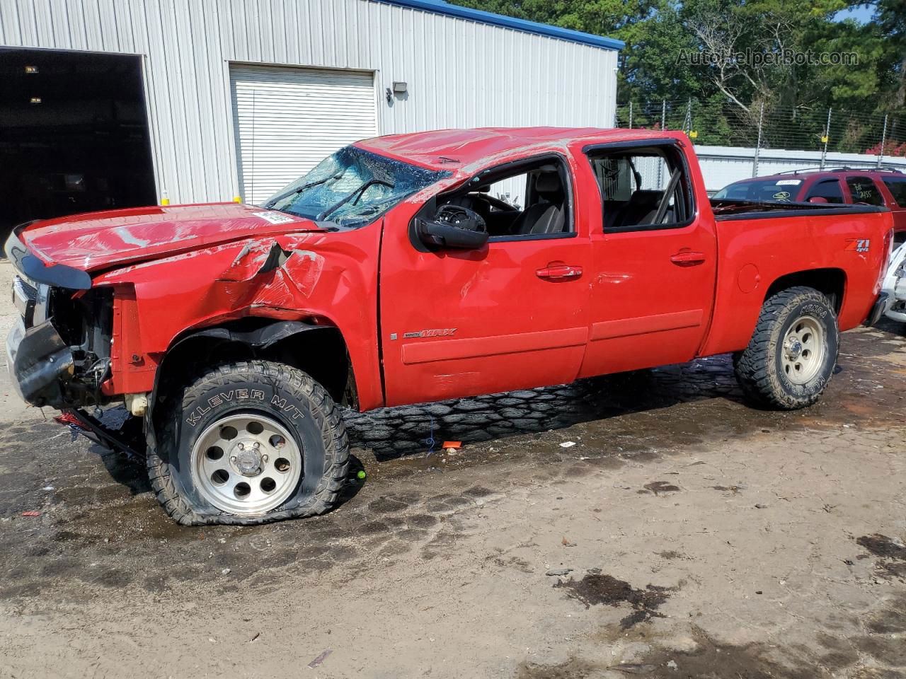 2008 Chevrolet Silverado K1500 Red vin: 3GCEK13Y88G196204