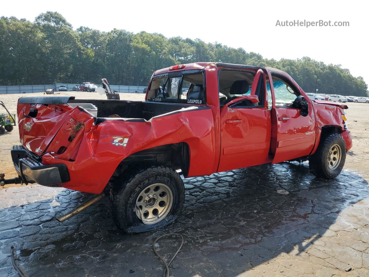 2008 Chevrolet Silverado K1500 Red vin: 3GCEK13Y88G196204