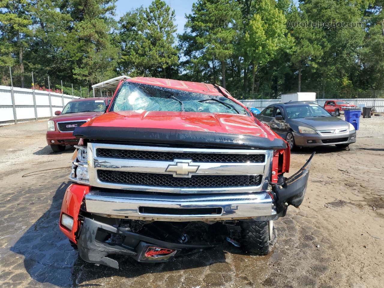 2008 Chevrolet Silverado K1500 Red vin: 3GCEK13Y88G196204