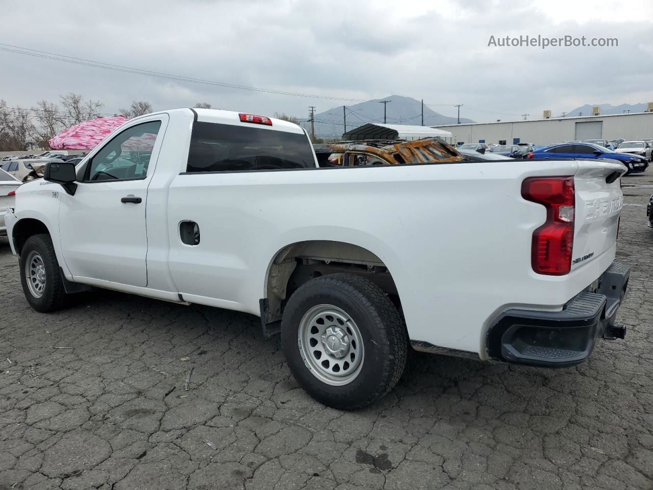 2019 Chevrolet Silverado C1500 White vin: 3GCNWAEF1KG197606