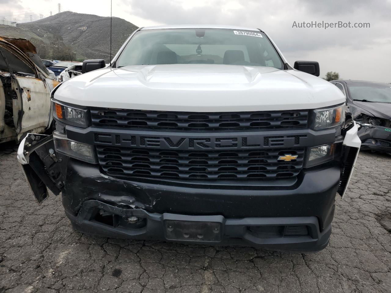 2019 Chevrolet Silverado C1500 White vin: 3GCNWAEF1KG197606