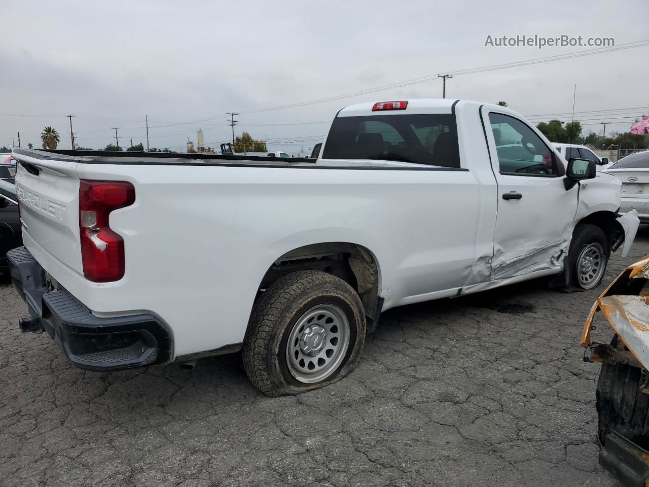 2019 Chevrolet Silverado C1500 White vin: 3GCNWAEF1KG197606