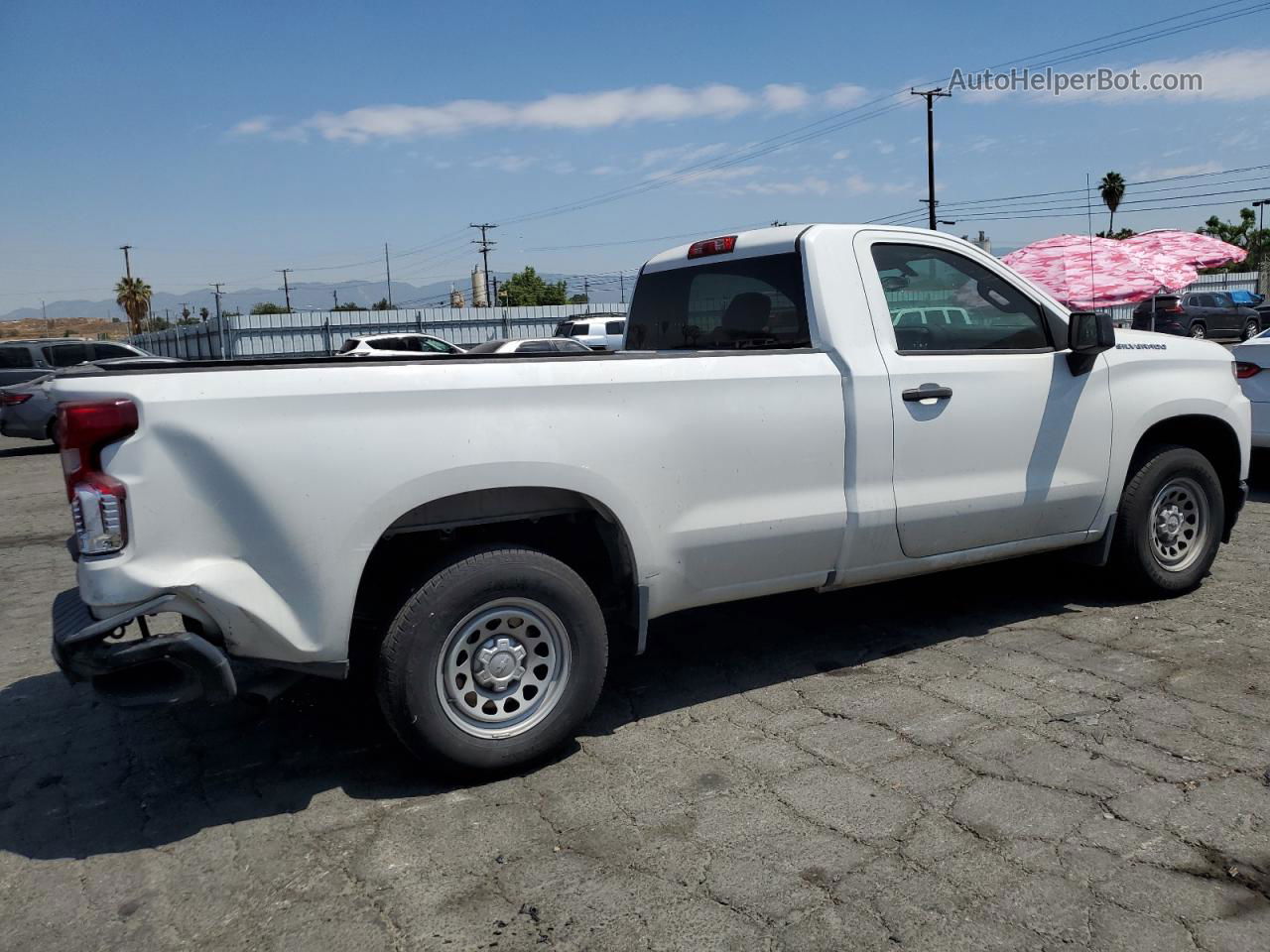 2019 Chevrolet Silverado C1500 White vin: 3GCNWAEH1KG248250