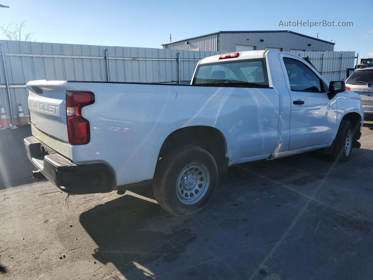 2019 Chevrolet Silverado C1500 White vin: 3GCNWAEH6KG234831