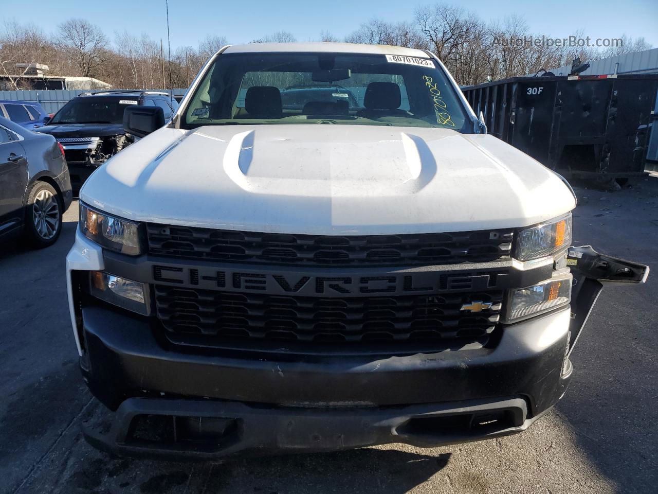 2019 Chevrolet Silverado C1500 Белый vin: 3GCNWAEH6KG234831