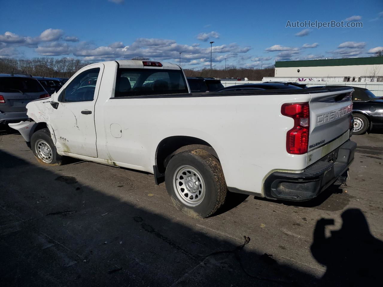 2019 Chevrolet Silverado C1500 White vin: 3GCNWAEH6KG234831