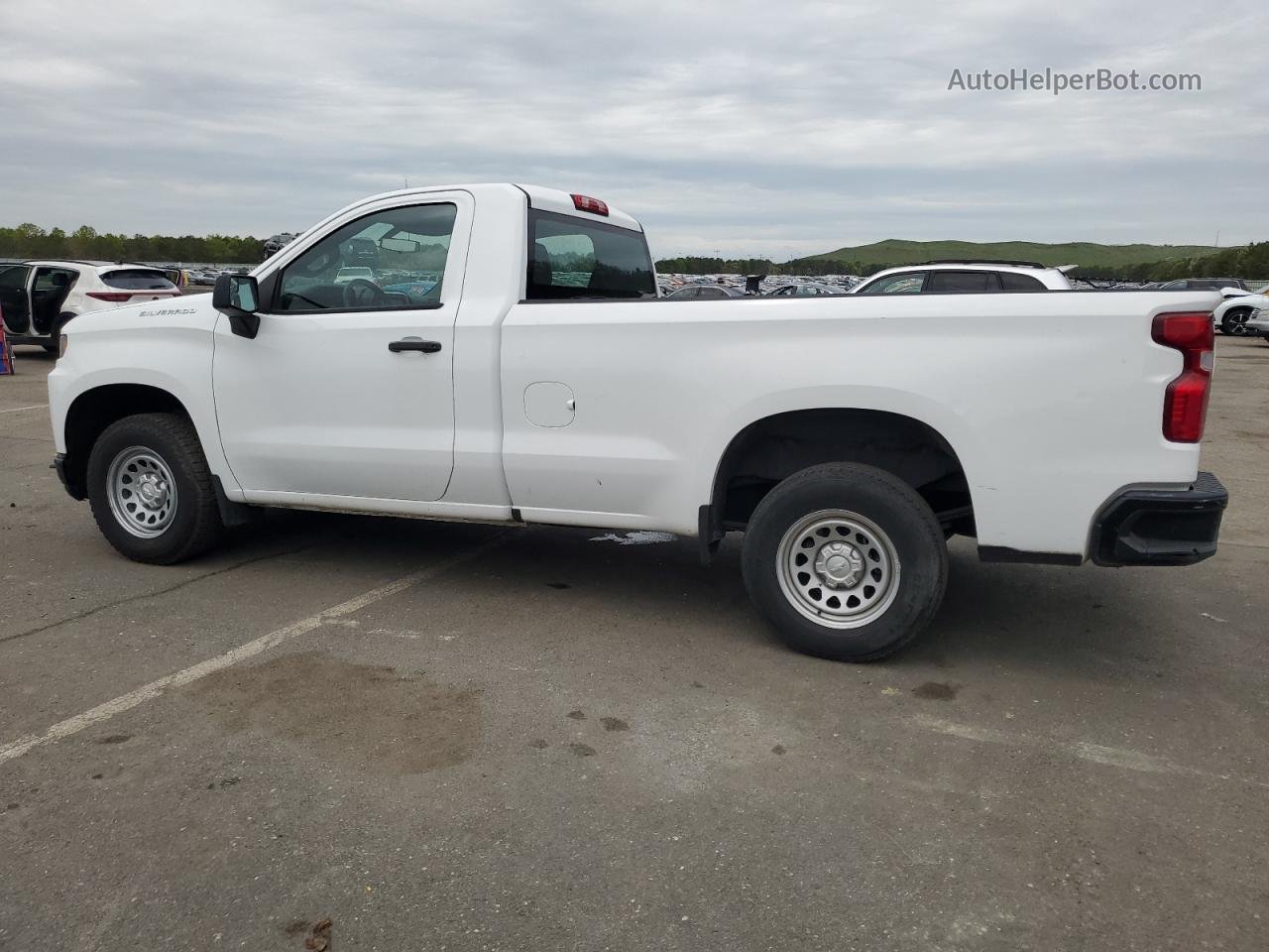 2019 Chevrolet Silverado C1500 White vin: 3GCNWAEH6KG234831