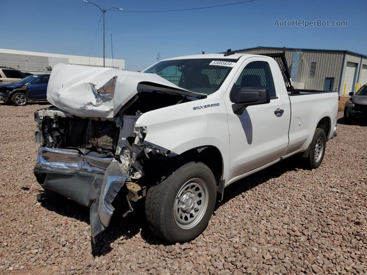 2019 Chevrolet Silverado C1500 Белый vin: 3GCNWAEH9KG182952