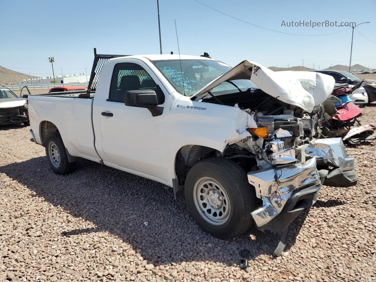 2019 Chevrolet Silverado C1500 Белый vin: 3GCNWAEH9KG182952