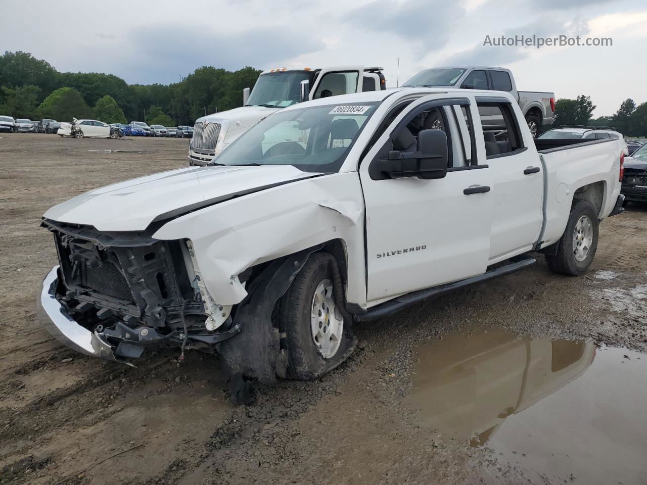 2016 Chevrolet Silverado C1500 White vin: 3GCPCNEC5GG118928