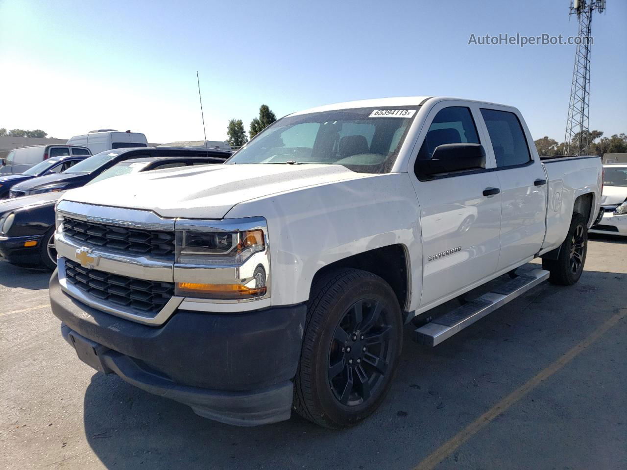 2016 Chevrolet Silverado C1500 Белый vin: 3GCPCNEC6GG352737