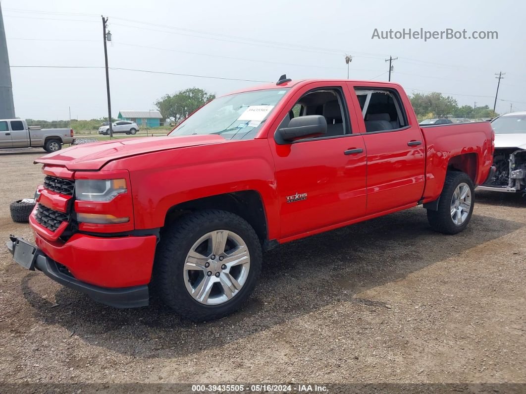 2018 Chevrolet Silverado 1500 Custom Красный vin: 3GCPCPEC2JG642329