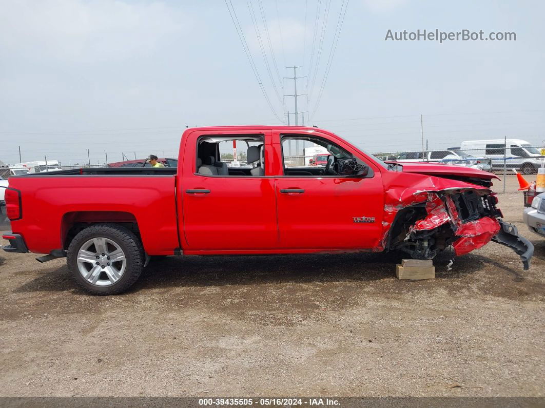 2018 Chevrolet Silverado 1500 Custom Red vin: 3GCPCPEC2JG642329