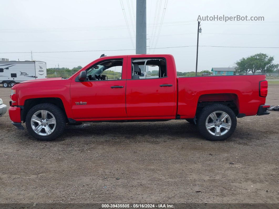 2018 Chevrolet Silverado 1500 Custom Red vin: 3GCPCPEC2JG642329