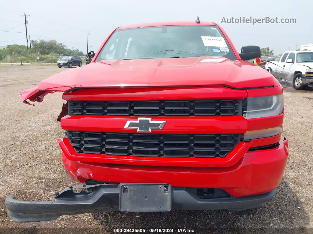 2018 Chevrolet Silverado 1500 Custom Red vin: 3GCPCPEC2JG642329