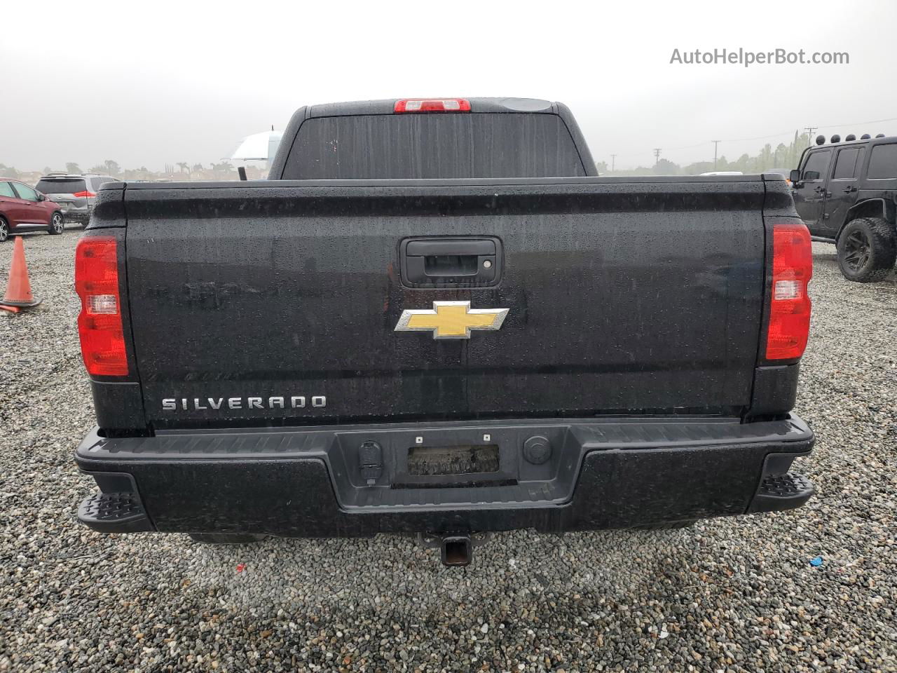 2018 Chevrolet Silverado C1500 Custom Black vin: 3GCPCPEC8JG162991