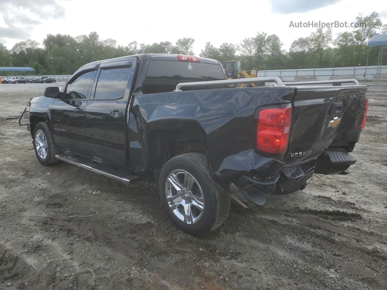 2018 Chevrolet Silverado C1500 Custom Черный vin: 3GCPCPEC9JG218744