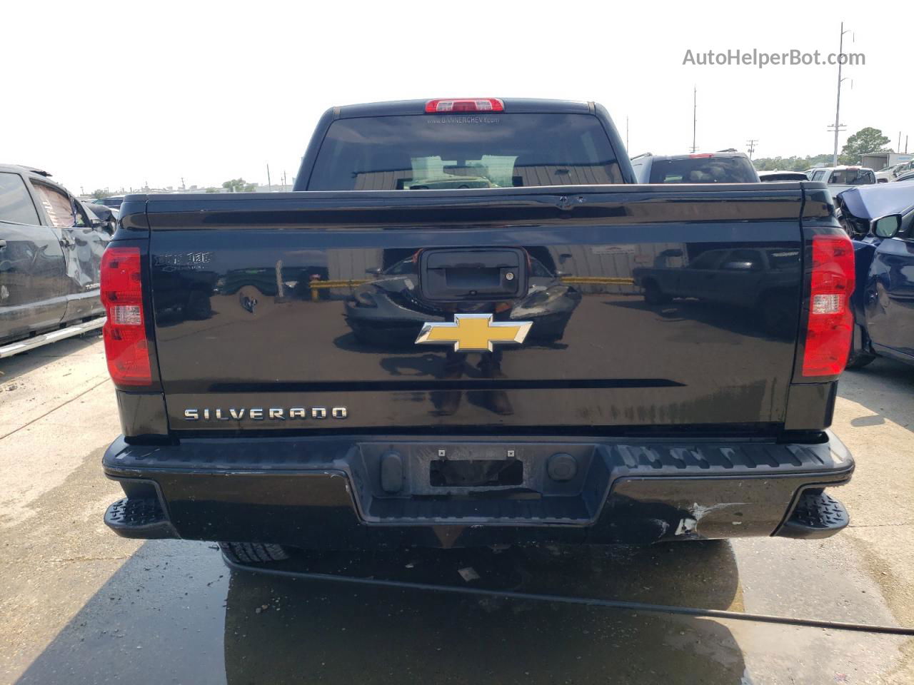 2018 Chevrolet Silverado C1500 Custom Black vin: 3GCPCPEHXJG261355