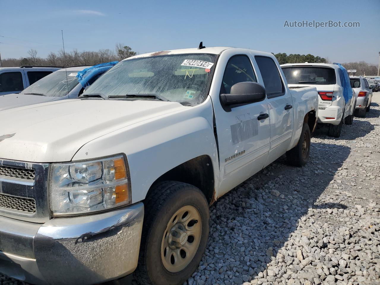 2012 Chevrolet Silverado C1500  Ls Белый vin: 3GCPCREA2CG122435