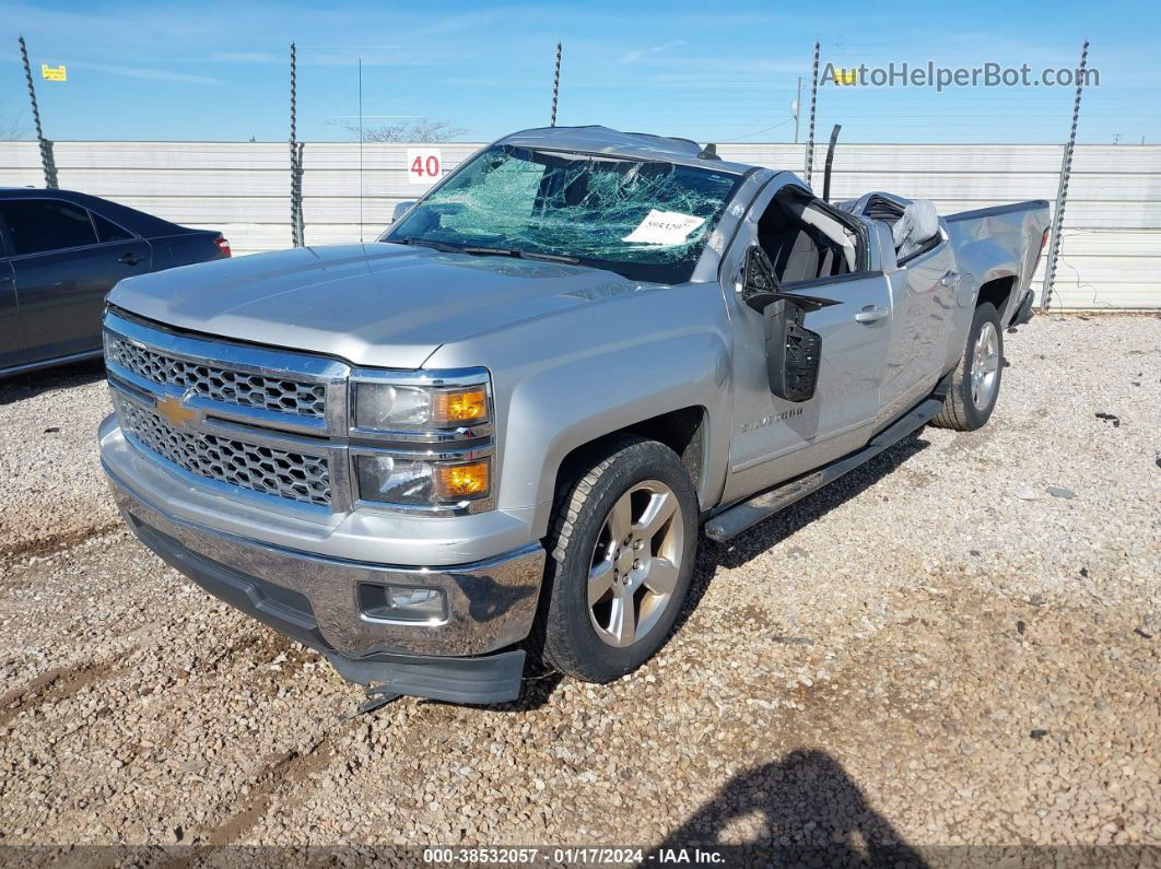 2015 Chevrolet Silverado 1500 1lt Silver vin: 3GCPCREC0FG265731