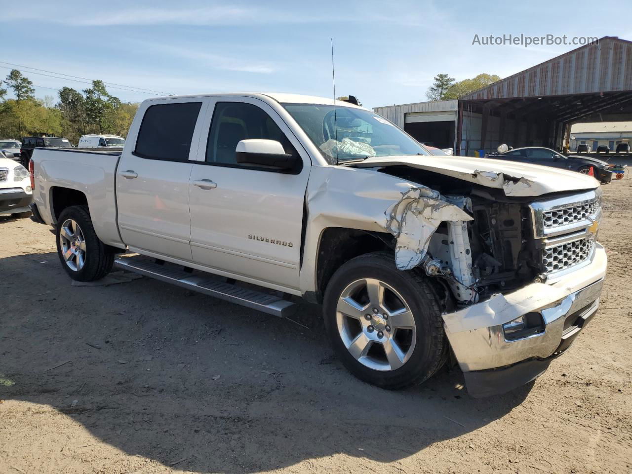 2015 Chevrolet Silverado C1500 Lt Белый vin: 3GCPCREC0FG386243