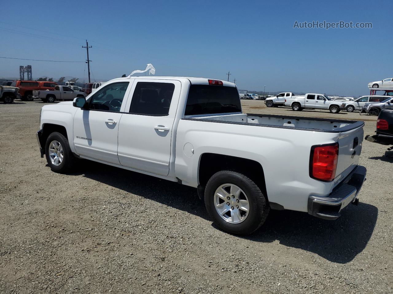 2018 Chevrolet Silverado C1500 Lt White vin: 3GCPCREC1JG347802