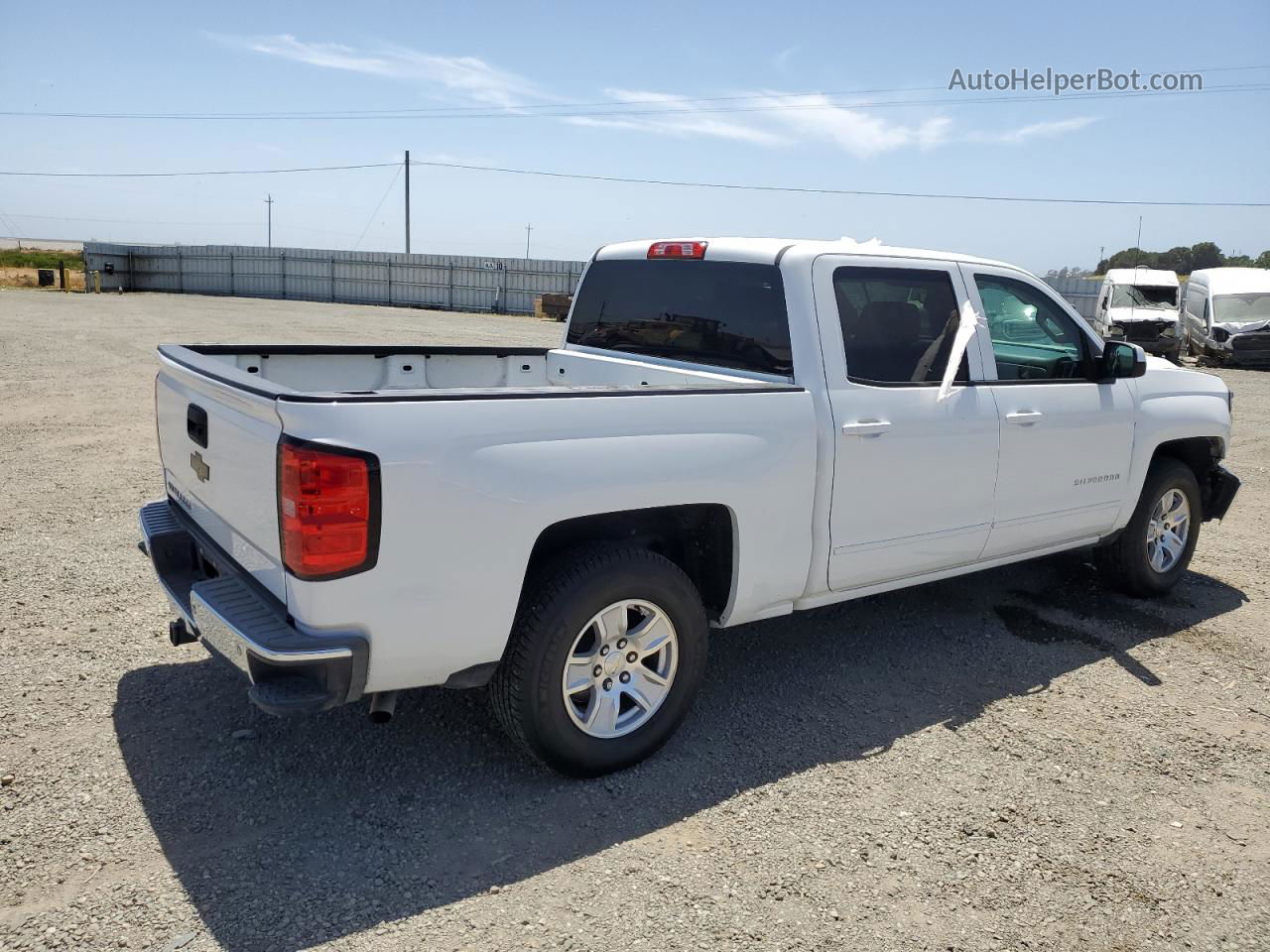 2018 Chevrolet Silverado C1500 Lt White vin: 3GCPCREC1JG347802