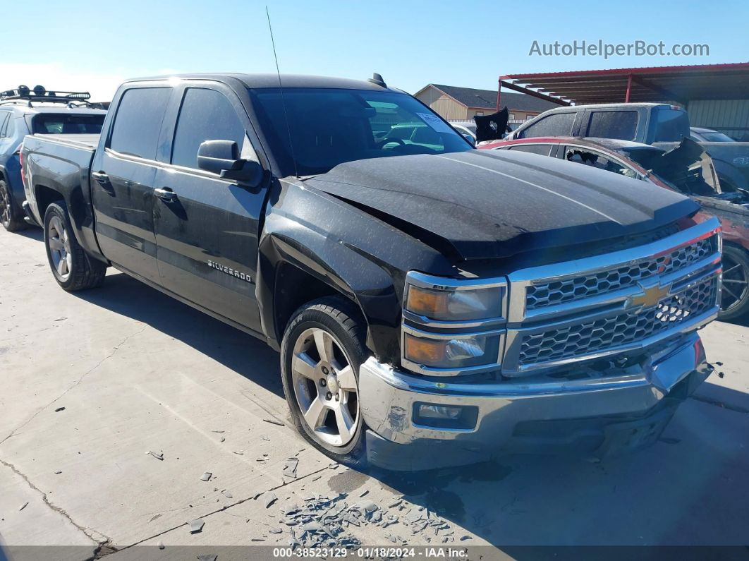 2015 Chevrolet Silverado 1500 1lt Black vin: 3GCPCREC2FG369671