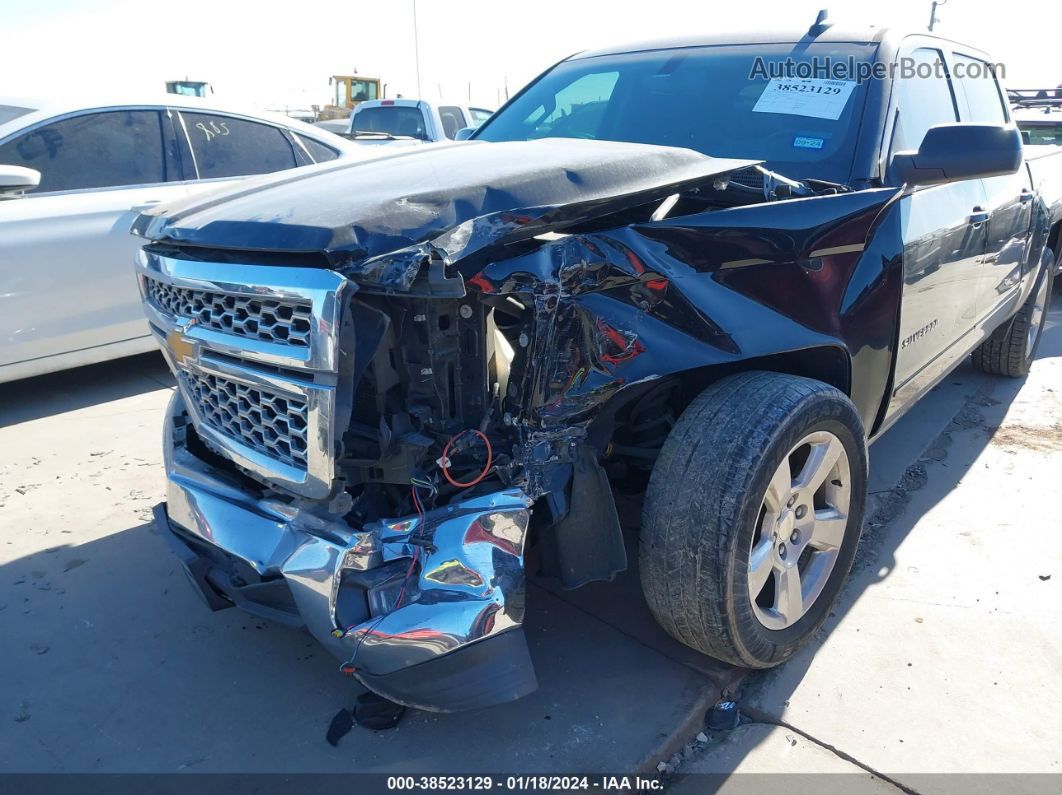 2015 Chevrolet Silverado 1500 1lt Black vin: 3GCPCREC2FG369671