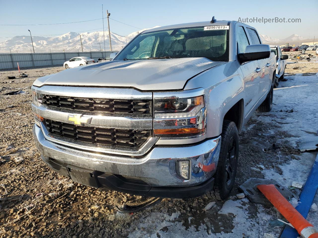 2016 Chevrolet Silverado C1500 Lt Silver vin: 3GCPCREC2GG295864