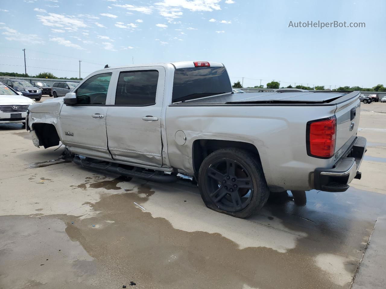 2018 Chevrolet Silverado C1500 Lt Silver vin: 3GCPCREC2JG615563